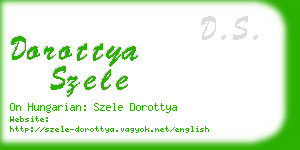 dorottya szele business card